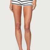 Lorenza Striped Fold Over Shorts