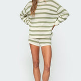 Amaris Striped Knit Shorts