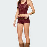 Kelani Crochet Halter Top