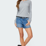 Helaine Waffle Henley T Shirt
