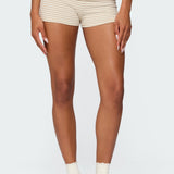 Kodi Striped Fold Over Shorts