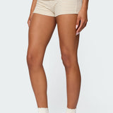 Kodi Striped Fold Over Shorts