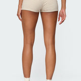 Kodi Striped Fold Over Shorts