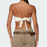 Stud & Tassel Handkerchief Top