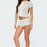 Elisa Open Knit Shorts
