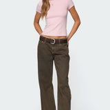 Daphney Ribbed T Shirt