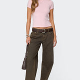 Daphney Ribbed T Shirt