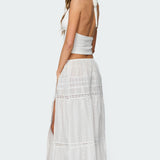 Greer Tie Front Halter Top