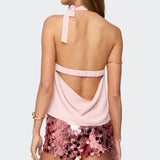 Rivere Split Front Halter Top