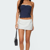 Built In Bra Polka Dot Top
