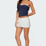 Built In Bra Polka Dot Top