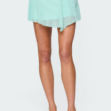 Sea Star Asymmetric Chiffon Mini Skirt