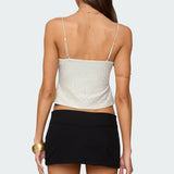 Metallic & Sequin Textured Tank Top