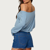 Cropped Off Shoulder Top