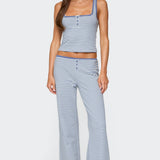 Monti Striped Henley Tank Top