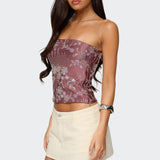 Zelda Bead & Sequin Strapless Top