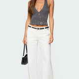Sakura Grommet Halter Top