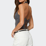 Sakura Grommet Halter Top