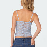 Eira Sheer Lace Tank Top