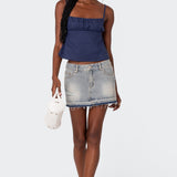 Linen Look Open Back Top