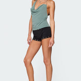 Rhia Cowl Neck Halter Top