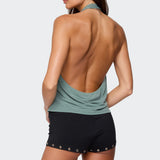 Rhia Cowl Neck Halter Top