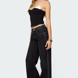 Contrast Peekaboo Corset
