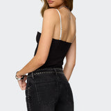 Contrast Peekaboo Corset