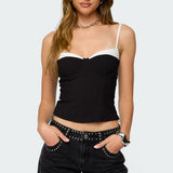 Contrast Peekaboo Corset