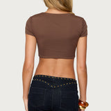 Jazzi U Ring Crop Top