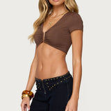 Jazzi U Ring Crop Top