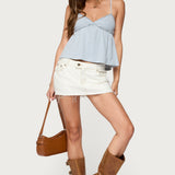 Orietta Striped Babydoll Top