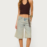 Kez Belted Knit Halter Top