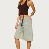 Kez Belted Knit Halter Top