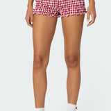 Gingham Scrunch Shorts