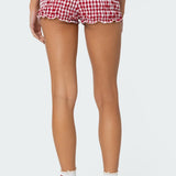 Gingham Scrunch Shorts