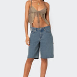Patchwork Lacey Mesh Top