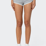 Kadence Ruched Lace Trim Shorts