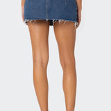 Clementine Low Rise Denim Micro Skort