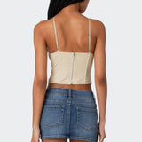 Lou Crossover Beaded Corset