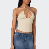 Lou Crossover Beaded Corset