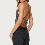Tilla Backless Cowl Neck Top