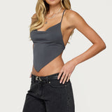 Tilla Backless Cowl Neck Top