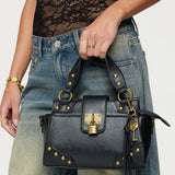 Vintage Hardware Faux Leather Bag