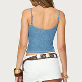 Saul Stripey Sequin Knit Top