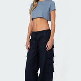 Stripey Cropped T Shirt