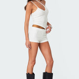 Phoebe Textured Knit Shorts