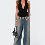 Deep V Backless Bodysuit