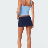 Bayside Slitted Micro Skort