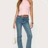 Amit Tiered Chiffon Halter Top